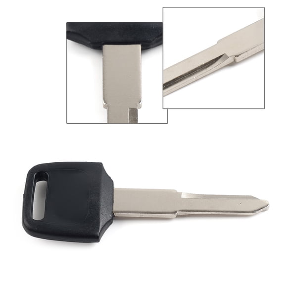 NS Metal Key with ABS Upper Uncut Blade Blank Key Duplicate Key Uncut Black for CBR400 CBR600 CBR1000 CBR1100 VF500 VF700 VF750 VF1000 VF1100 VFR750 VFR800 Motorcycle
