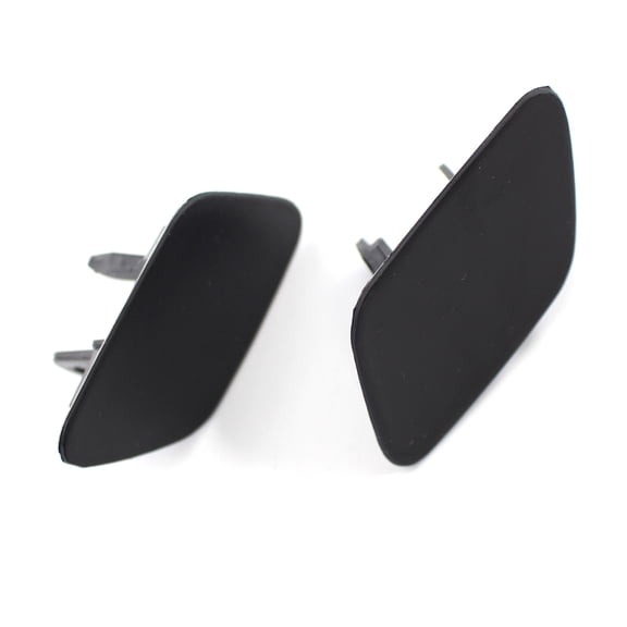 NS Motor 2pcs Front Bumper Headlight Washer Nozzle Jet Cover Caps for BMW X5 E70 2006-2012, Black