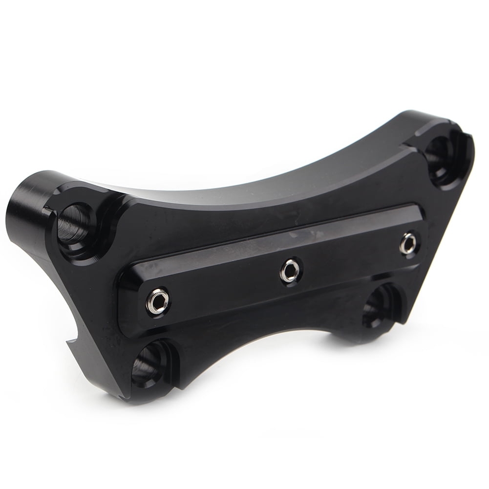 NS Motorbike Handlebar Clamp Adapter Adjustable Black Handlebar Riser Accessaries for Harley Electra Road Street Glide Road King Ultra Limited 1997-2019, Black