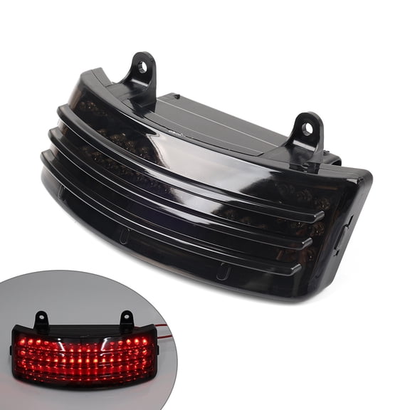 NS Motorbike LED Rear Tail Turn Signal Light Driving Lamps for Road Glide FLTR 2015-2018, Street Glide FLHX 2014-2018, Smoke LeNS