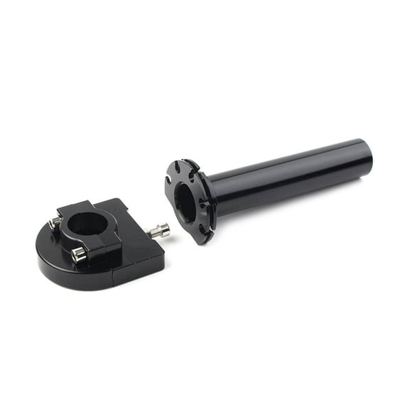 NS Motorcycle 22mm 7/8" Throttle Twist Grip, Motorcycle CNC Black Quick Throttle Tube Replacement For Motorcycle Universal CNC(Black)