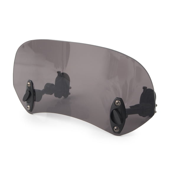 NS Motorcycle Adjustable Windshield Clip On Extension Spoiler Wind Deflector Smoke Lens For 295MM Width of spoiler