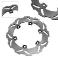 thumbnail image 1 of NS Motorcycle Brake Rotors Parts Rear Brake Disc Rotors Stainless Steel Silver Fit for Yamaha TT 250 2000 / YZF R6 600 1999-2002 / YZF R1 1000 2002-2003 1PC, 1 of 5