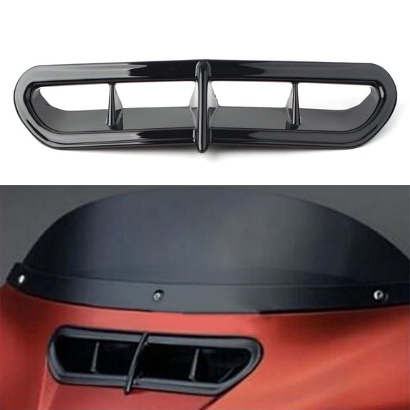 NS Motorcycle Fairing Black Vent Air Duct Bezel For Harley 2014-2020 Touring Electra Tri-Glide