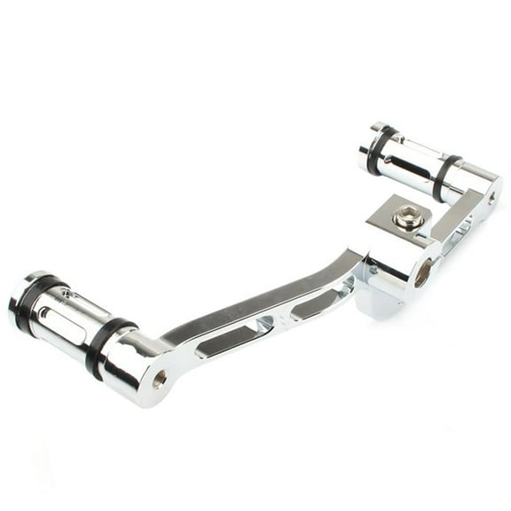 NS Motorcycle Heel Toe Gear Shift Lever + Shift Peg for Harley XL883 XL 1200 Mid-Controls, B Chrome Pattern