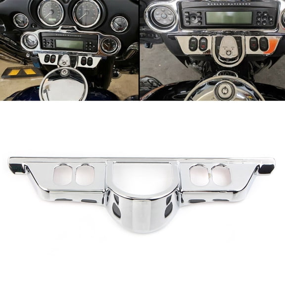 NS Motorcycle Inner Fairing Switch Panel Accent Cover Switch Dash Panel Accent Cover for Electra Glides 1996-2013, For Street Glides 2006-2013