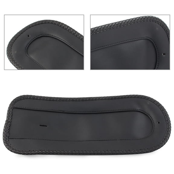 NS Motorcycle Leather Rear Mudguard Bib Solo Seat for Dyna Fat Bob, Low Rider, for , Super Glide, Wide Glide, Black