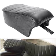 NS Motorcycle Leather Rear Passenger Pillion Seat Cushion Pad for Harley For Sportster Iron 883 XL883N 2016 2017 2018 2019, Black