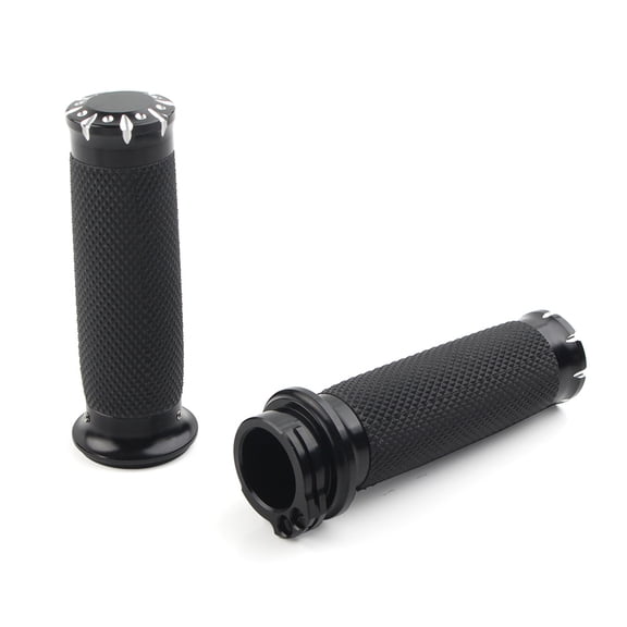 NS Motorcycle Non Slip Handlebar Grips Bar 1" Type A for Harley Touring Sportster Dyna Softail VRSC 02-17, XL 96-later, XR 08-13, Dyna 96-17, Softail 95-15, Touring 96-07