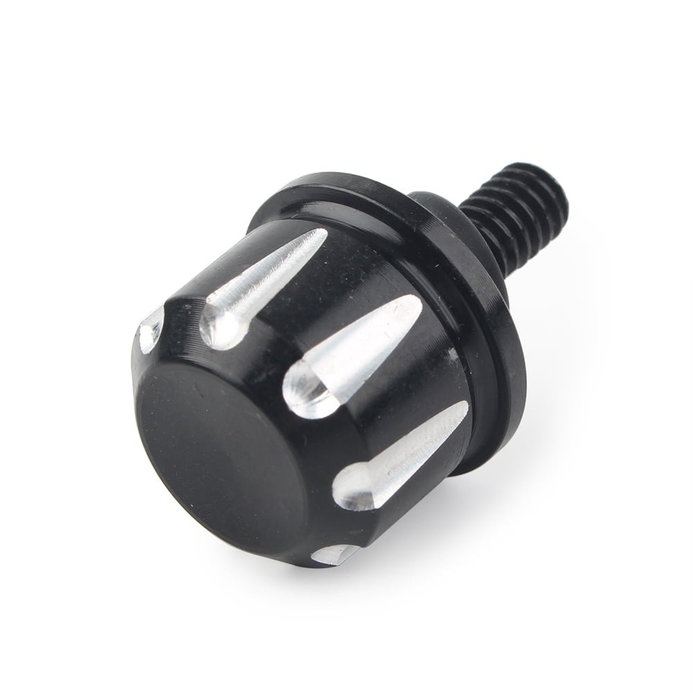 Sitz Bolzen Abdeckung Für Harley - Chrom/Schwarz Für Softail & Touring