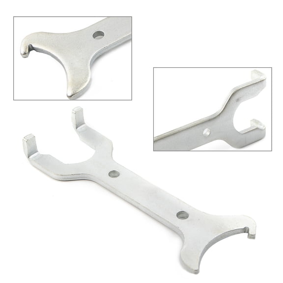 NS Motorcycle Rear Shock Absorber Spanner Hook Adjustment Wrench Repair Tool for Harley For Softail XG750 1984-2019, Chrome
