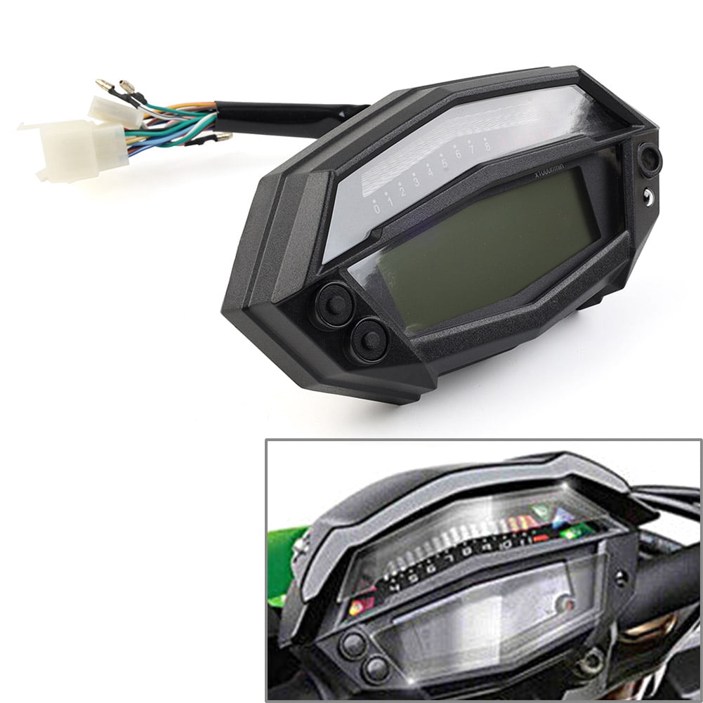 Digital Speedometer Sign NS Motorcycle Speedometer Tachometer Universal Digital Gear Indicator ...