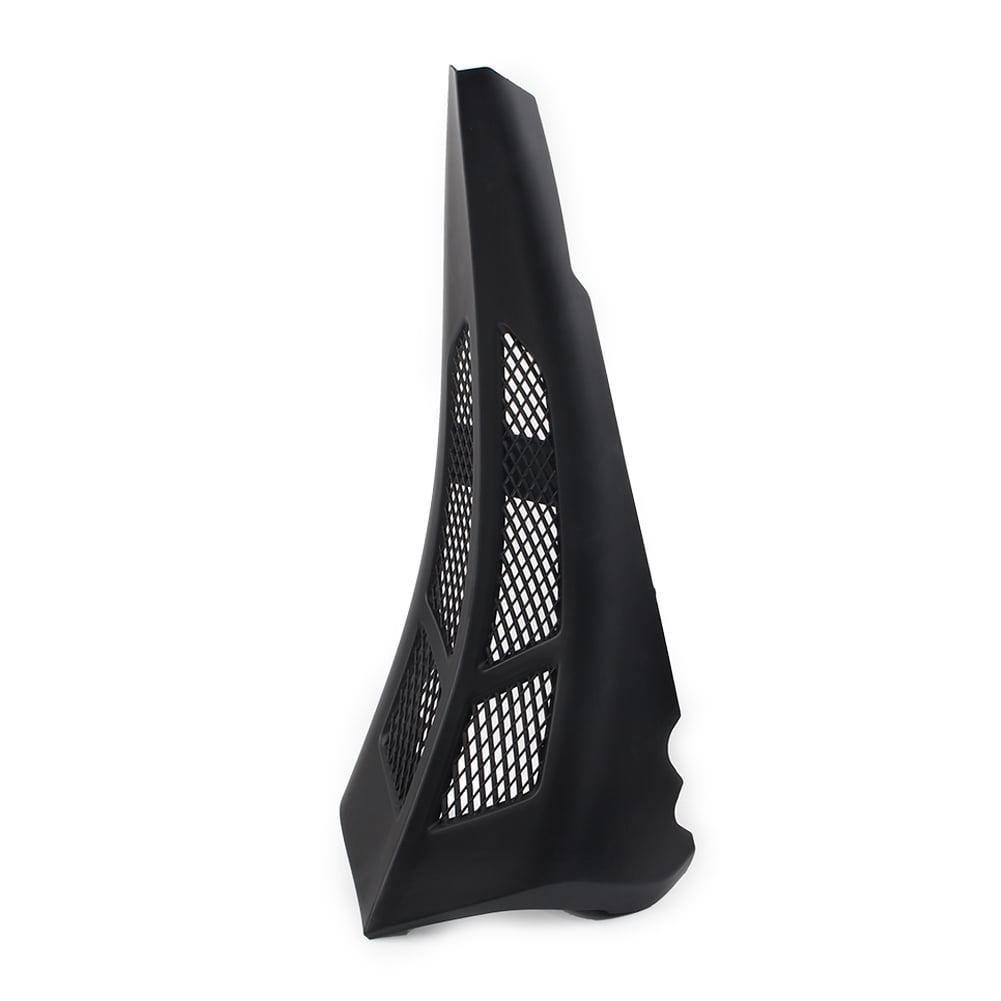 NS Motorcycle Stretched Chin Spoiler Scoop ABS Plastic for Harley Touring Road Glide, Street Glide 2014 2015 2016 2017 -Later, Matte Black