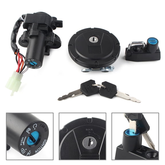 NS Motorcycle Switch Gas Cap Lock Set for KLX250/250S/SF KLX125 KL250