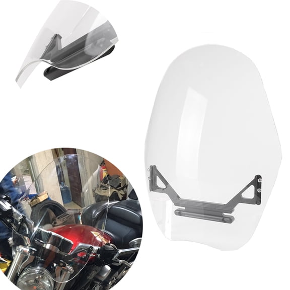 NS Motorcycle Winds n Windshield Wind Deflector Front Fairingr for VRSCF V-ROD MUSCLE 2009-2016 Night Rod Special 2012-2016, Clea