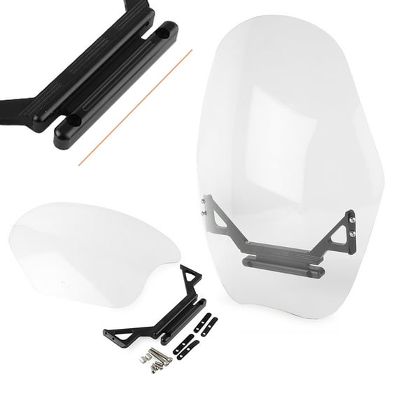 NS Motorcycle Windshield Protector Winds n Deflector Spoiler Shield for VRSCF V-ROD MUSCLE 2009-2017 Night Rod Special 2012-2017, Clea