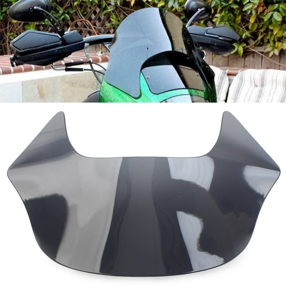 NS Motorcycle Windshield Windscreen Wind Splitter, Windshield Windscreen Protector for Dyna for , Smoke