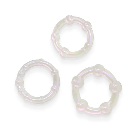 NS Novelties Fantasia Intensity TPE Penis Ring, 3 Count
