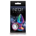 thumbnail image 1 of NS Novelties, Rear Assets Metal Anal Plug Medium Multicolor/Clear, 1 of 2