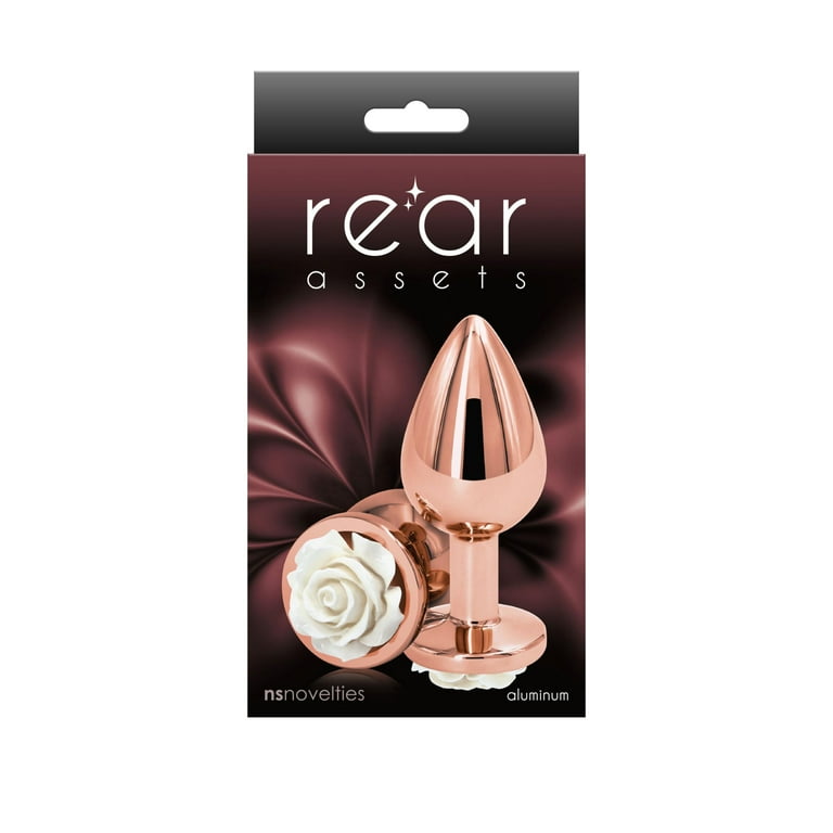NS Novelties, Rear Assets Rose Anal Plug - Medium - White - Walmart.com