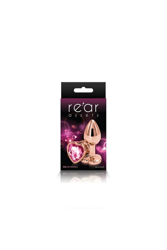Rear Assets Rose Gold Heart Anal Plug Anal Sex Toys Small Pink