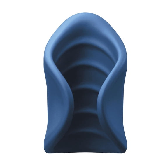 NS Novelties Renegade El Ray Rechargeable Silicone Vibrating Pocket Stroker for Men, Blue