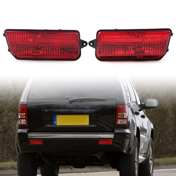 NS Pair For Jeep Grand Cherokee 05-10 Rear Lamp Bumper Reflector Light Left Right