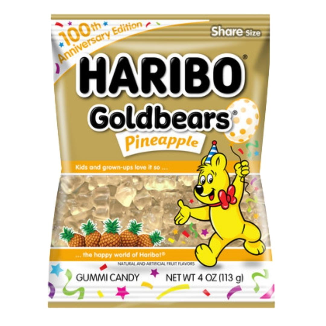 NS Pineapple Haribo Goldbears Gummi Candy 100th Anniversary