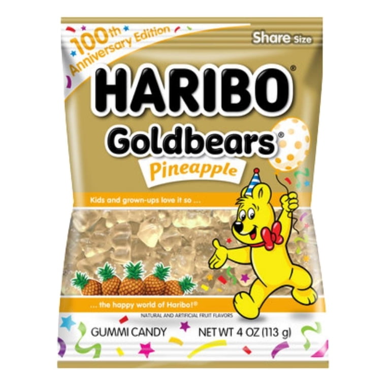 NS Pineapple Haribo Goldbears Gummi Candy 100th Anniversary