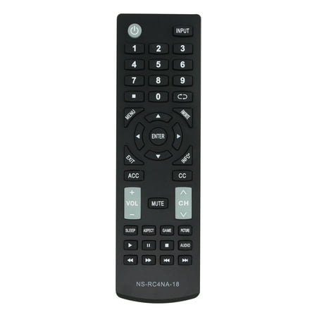 NS-RC4NA-18 Remote Control Replacement - Compatible with Insignia NS43D420NA16 TV