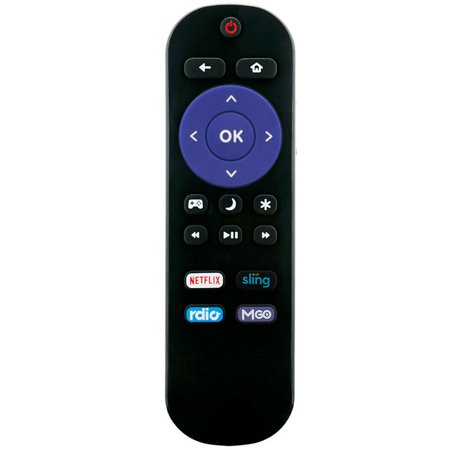 NS-RCRUS-16 Replace Remote for Insignia TV with MGO Rdio Netflix Sling APP Key