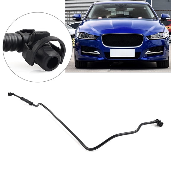 NS Rubber Radiator Reservoir Overflow Pipe Line Coolant Hose Black For Jaguar F-Pace XE XF for Velar Ca