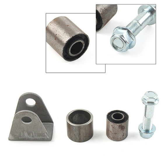 NS Shock Absorption Suspension Mounting Bracket Steel, 1 Set Universal Shock Bracket, Swing Arm Support Buffer Sleeve Compatible For ATV Scooter UTV Go Kart Quad