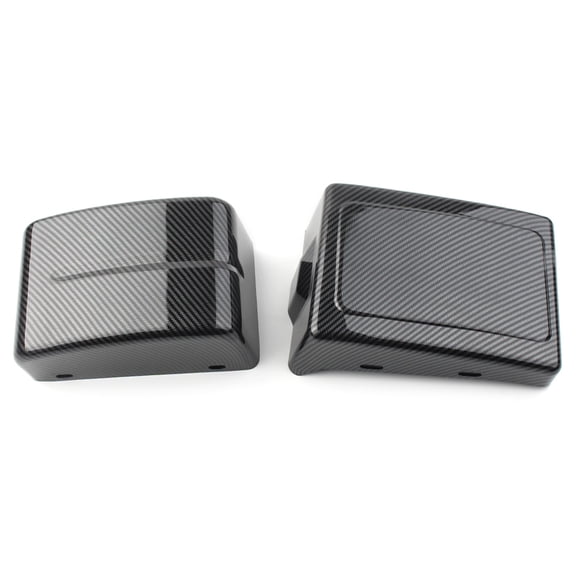 NS Side Battery Cover for Harley Dyna Low Rider FXDL, Fat Bob FXDF, Street Bob FXDB, Super Glide FXD, Wide Glide FXDWG, Switchback FLD 2006-2017, Carbon Fiber Look