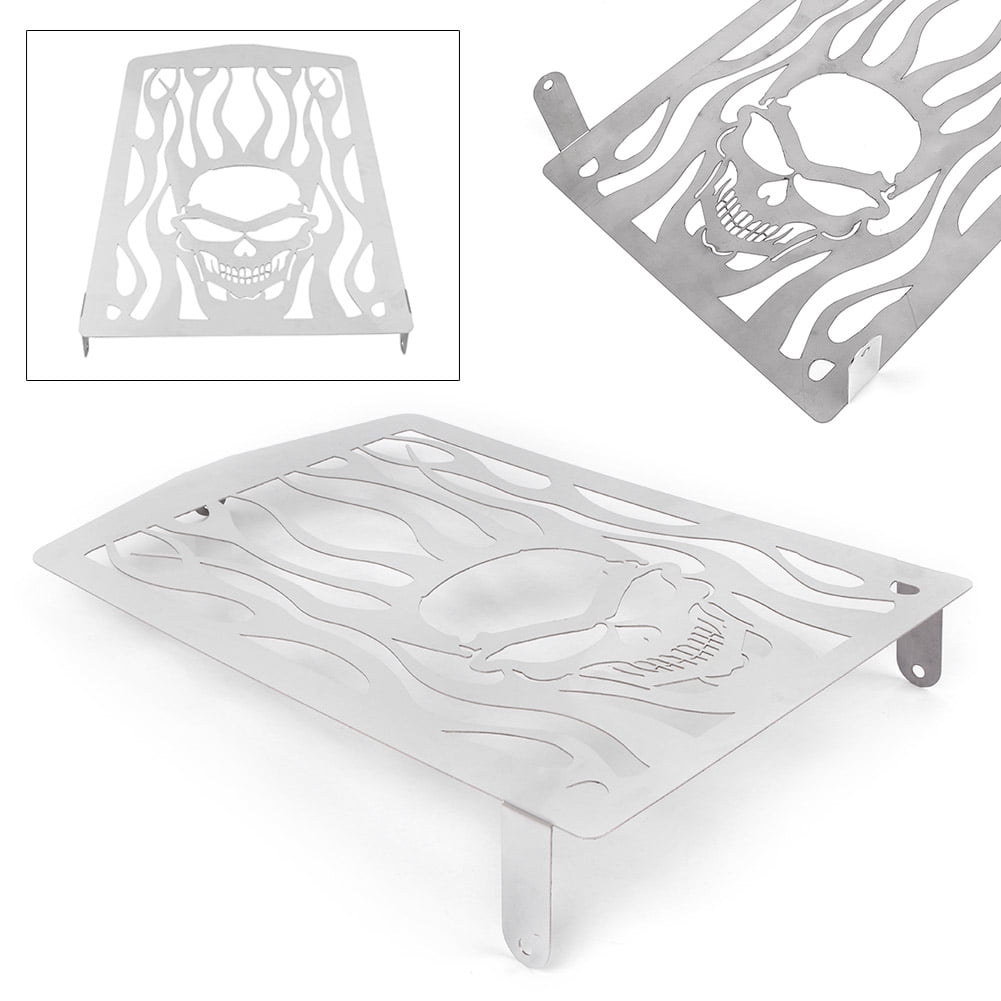 Ns Radiator Guard NS Skull Flame Front Radiator Grille Cover Guard Protection for for ...