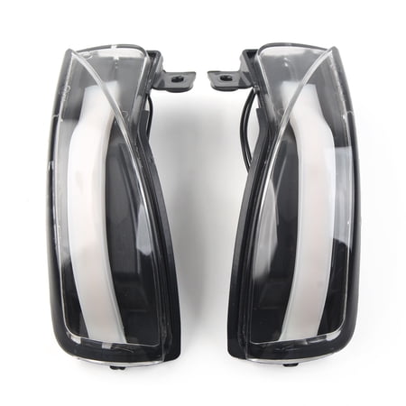 NS Turn Signal Light Left and Right Sequential LED Side Mirror Lamps Clear Cover Lens for Mazda 3 BL 2008 2009 2010 2011 2012 2013 2014, 6 GH 2007 2008 2009 2010 2011 2012 2013 2014 2015, Transparent