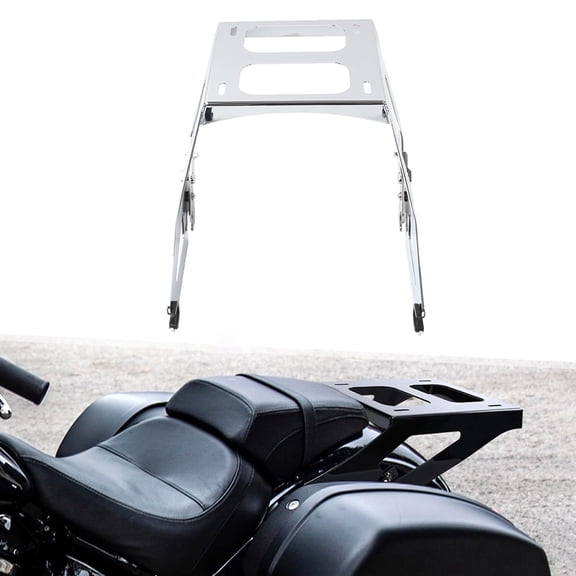 NS Two Up Mounting Bracket Luggage Rack 1 Pc For Harley For Softail Sport Glide FLSB 18-24 Iron Chrome