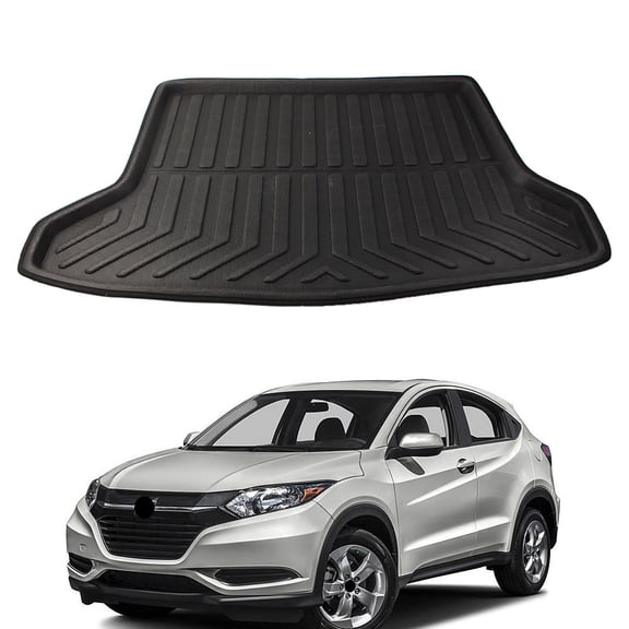 NS All Weather Rear Cargo Liners Trunk Tray Floor Mats Protector Rubber Rear Cargo Area Mat Waterproof Protector Floor Mat for HONDA HR-V VEZEL 2016-2022, Black