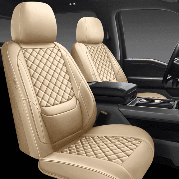 JIPORIER Premium Faux Leather Seat Covers Full Set, Universal Fit for Cars, Trucks & SUVs, Waterproof Protector for 5 Seats,Being