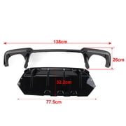NS for BMW F10 M5 2011-2016 Rear Bumper Diffuser Quad Exhausts Gloss Black