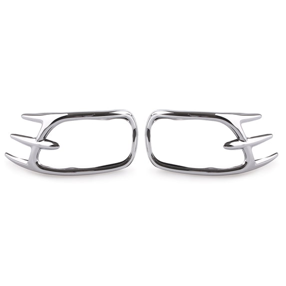 NS for Honda GL1800 2001-2011 Goldwing Fairing Mirror Back Accent Grilles Silver