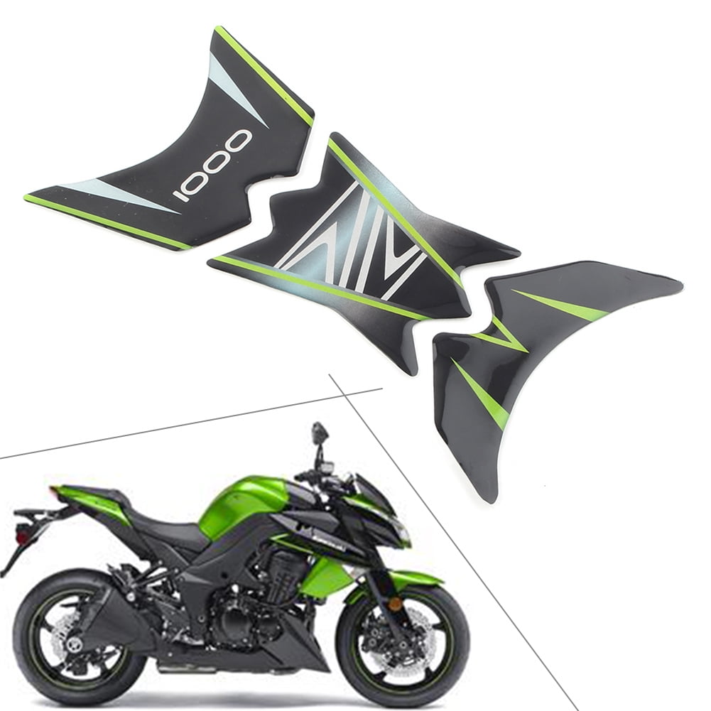 NS for Kawasaki Z1000 3D Rubber Fuel Gas Tank Pad Decal Sticker