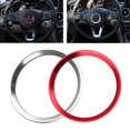 thumbnail image 1 of NS for Mercedes Benz C E CLA GLA GLC 2.24" Steering Wheel Center Ring Trim Silver, 1 of 4