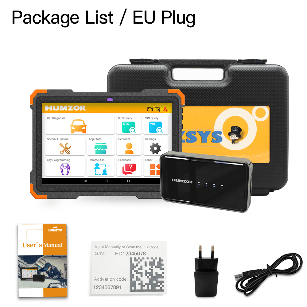 NS366S Bluetooth Diagnostic Tool Tablet Full System OBD2 Scanner Key Programmer