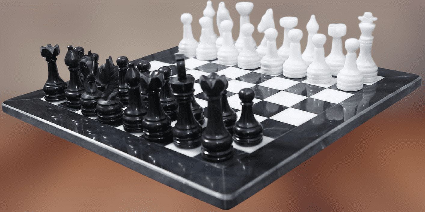 Staunton Black & White Chess Board Game Only Fathers day sale Best Gift for  dad