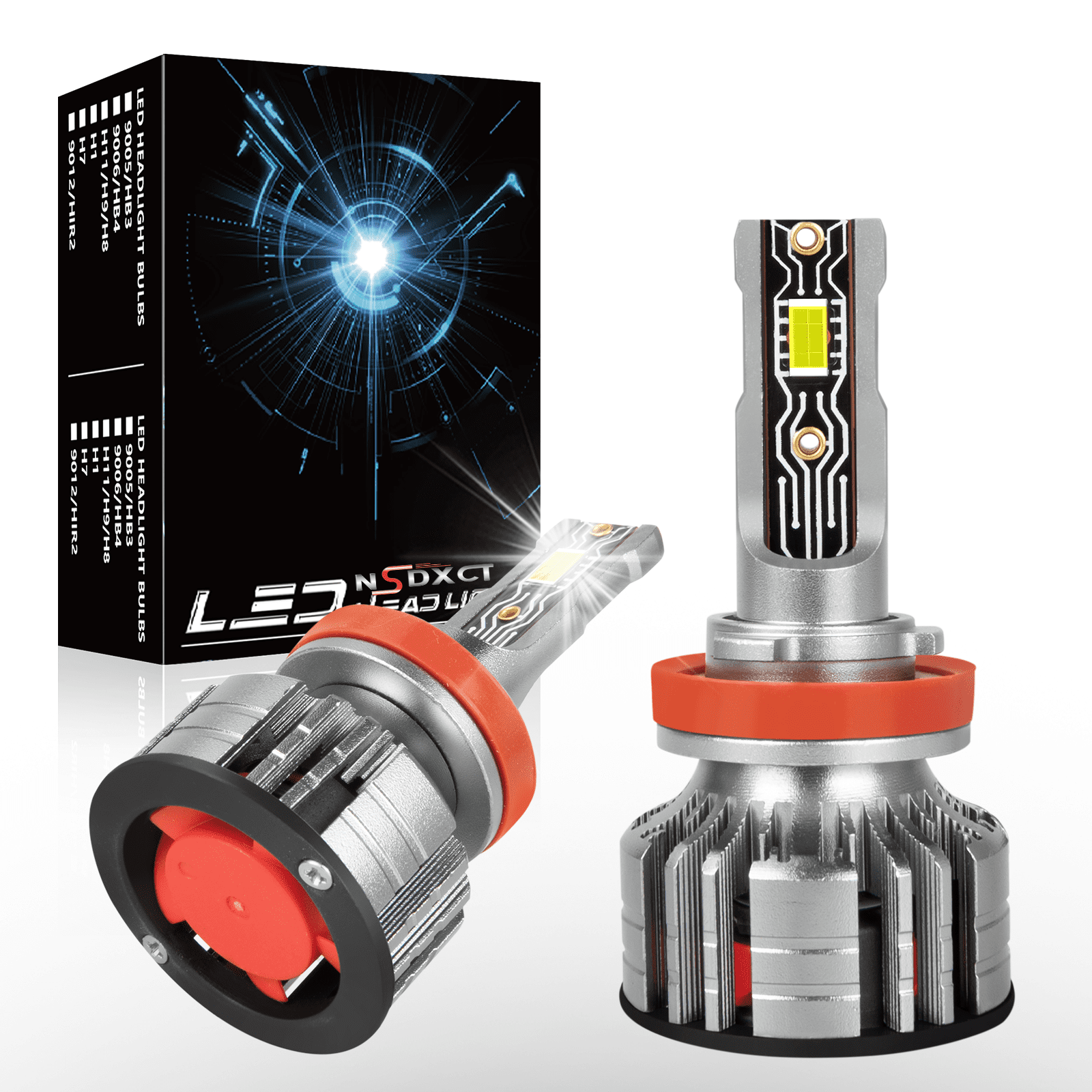 NSDXCT 2PC H11 LED Headlight Low Beam Bulbs for 2007-2014 Chevy Silverado 1500