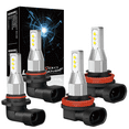 NSDXCT 9005 H11 LED Headlight Bulbs High Low Beam Fog Light 12000LM