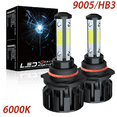 thumbnail image 1 of NSDXCT 9005 HB3 LED Headlight Bulbs - 6000LM, 6000K Cool White - 2-Pack for High Beam Replacement, 1 of 9