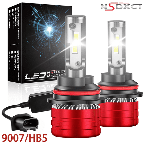 NSDXCT For 1998-2001 2002 2003 Dodge Durango LED Headlights 9007/HB5 High and Low Beam Bulbs 2pc