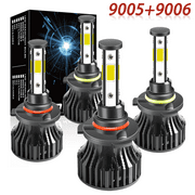 NSDXCT For 2000-2006 GMC Yukon XL 1500 2500 Led Headlight Bulbs 9006 9005 High and Low Beam 6000K White 4pcs